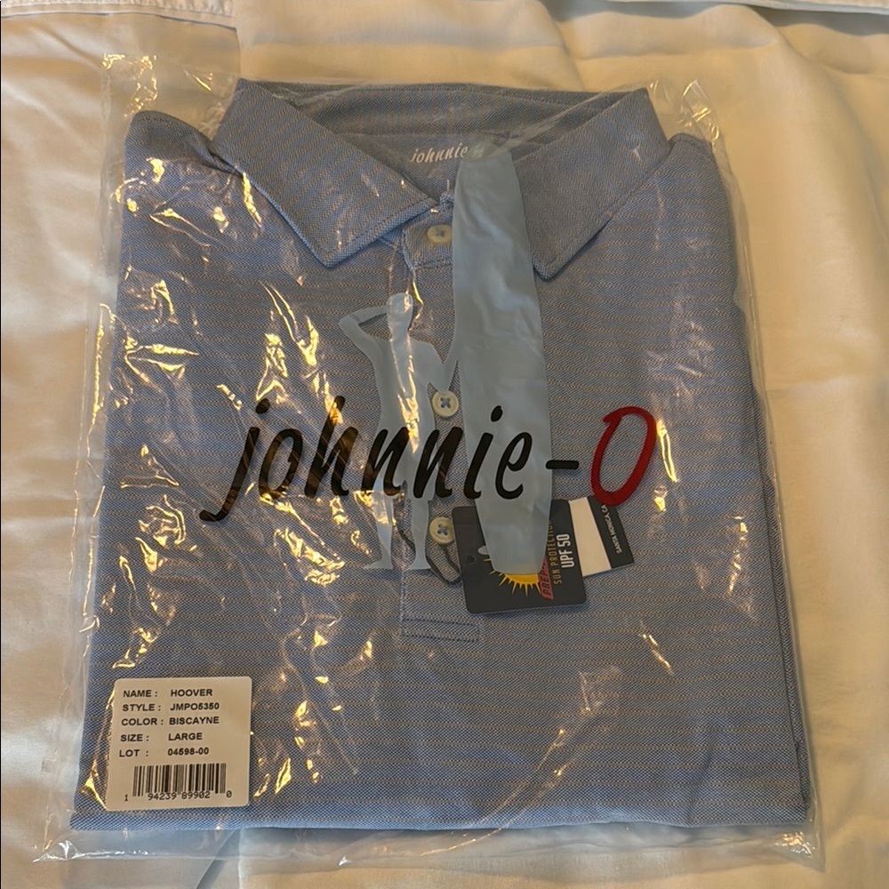 johnnie-O Light Blue Men's Polo Shirt